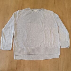 Ella Moss Light Gray Crewneck Sweater